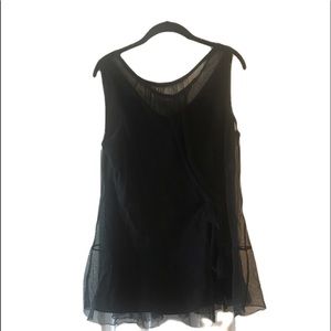 Vera Wang mesh top